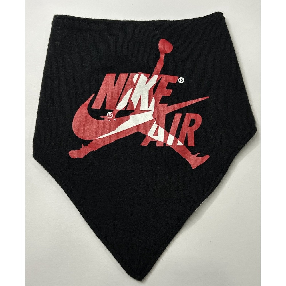 Nike‎ Air Jordan Bib 0-6 Months Red Black Athletic Style Baby Accessory